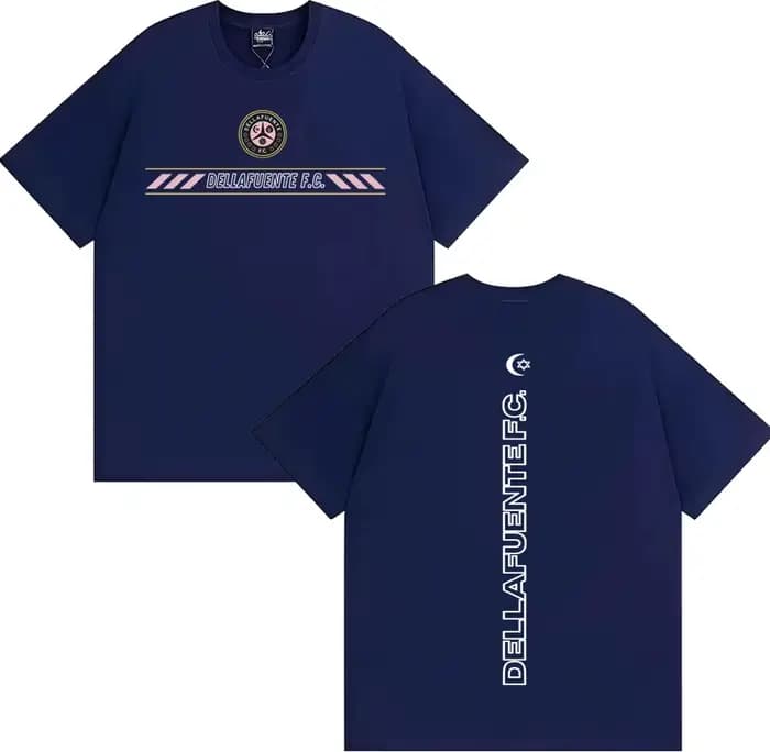 T-shirt avec logo de l'album de Rapper Dellafuente pour hommes et femmes, mode Hip Hop, T-shirts de rue, 100% coton, T-shirt décontracté à manches courtes
