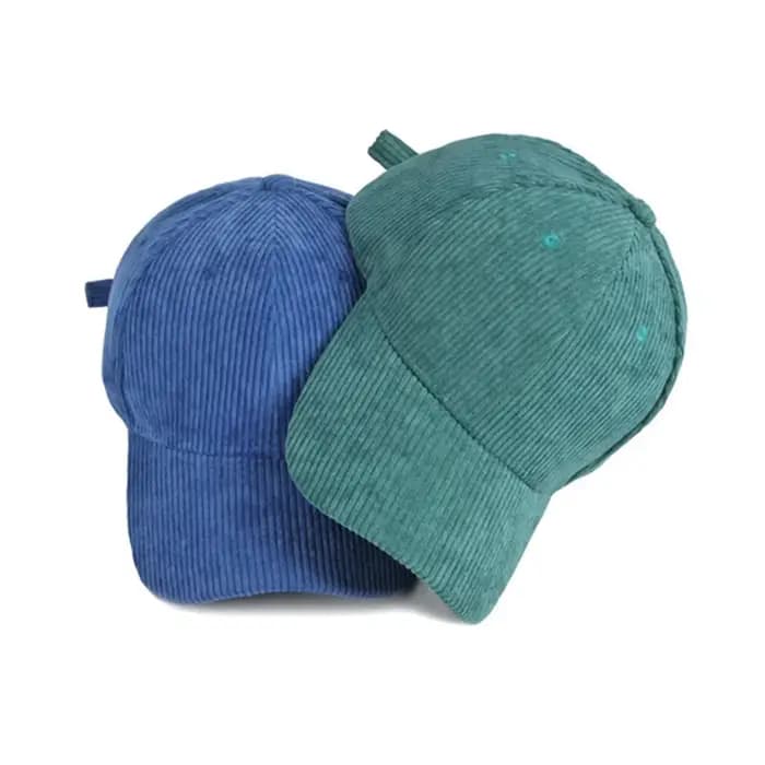 Concevez votre propre logo Casquettes de baseball en velours côtelé Hommes Femme Chapeau