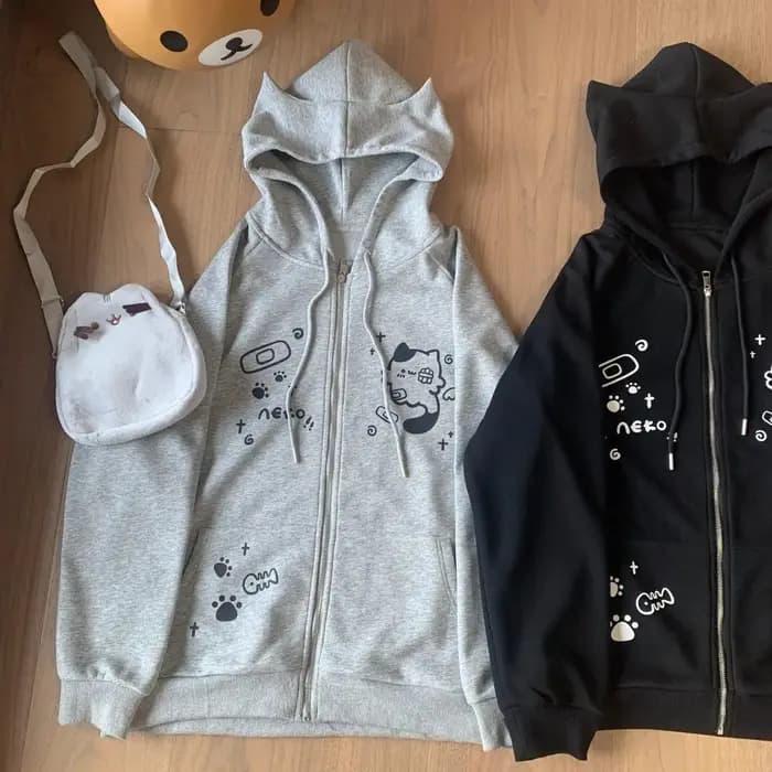 Sweats à capuche décontractés japonais pour femmes