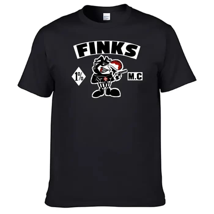 T-shirt Hurcycles Club The Finks Mc pour homme, chemise 100% coton, N01