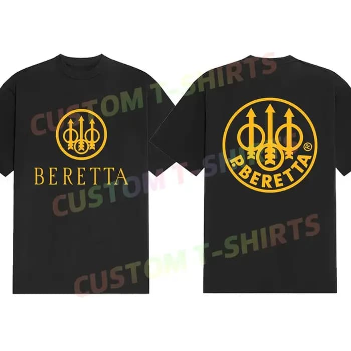 T-shirt décontracté pour hommes avec logo Berettas Guns