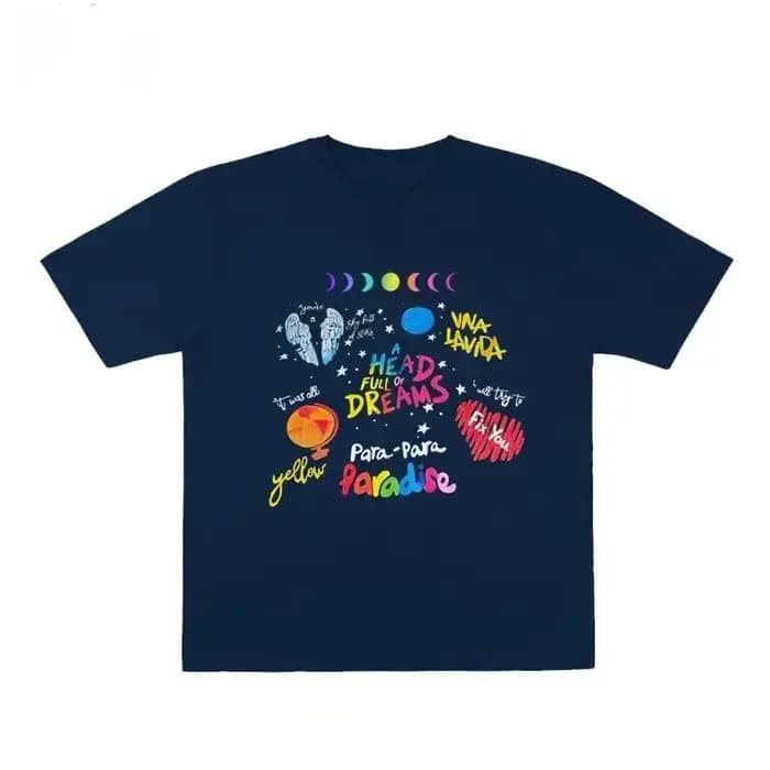 T-shirt COLDPLAY Coolplay Band avec design imprimé