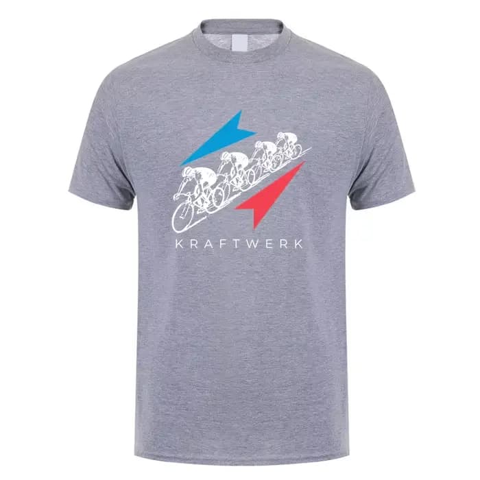 Kraftwerk T Shirt Hommes Manches Courtes Coton Économie Été Mans Cool Y-Streetwear DZ-054