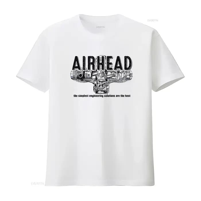T-shirt Moto R80 R100 GS, Moteur bicylindre Airhead Boxer, Design technique simple, vintage, légèrem