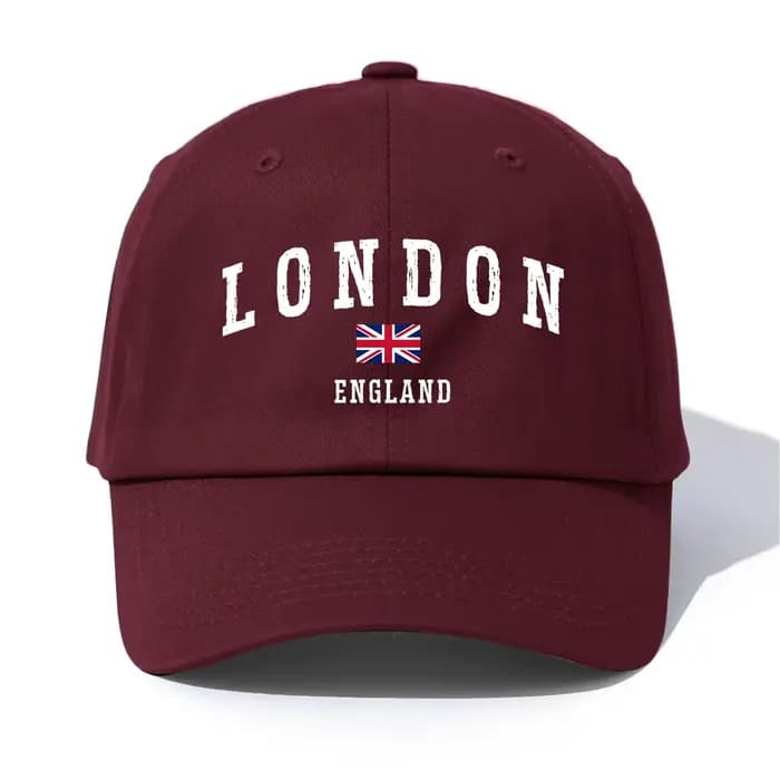 Casquette de Baseball imprimée LONDON pour adultes