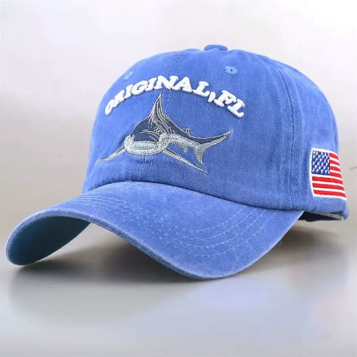 Chapeau de baseball à broder en style FL Shark