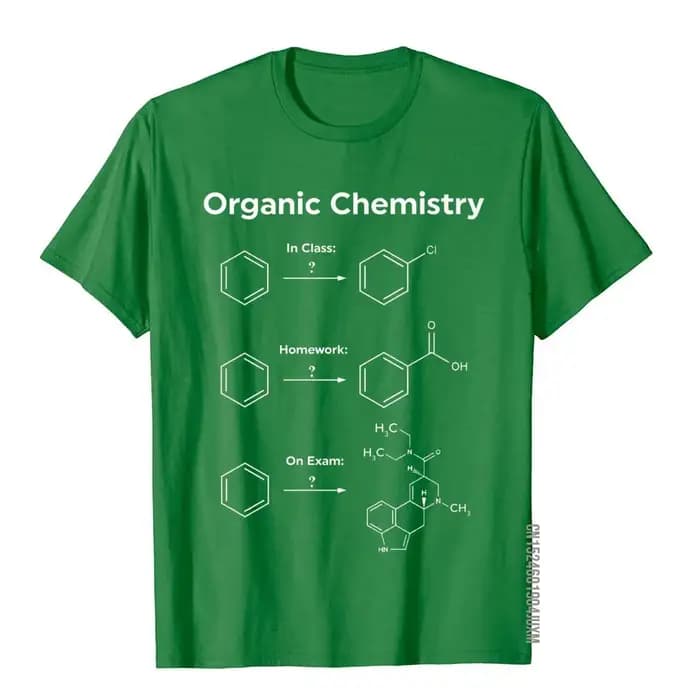 Humor chimie organique t-shirt cadeau femmes hommes-examen de devoirs Camisa haut T-Shirts