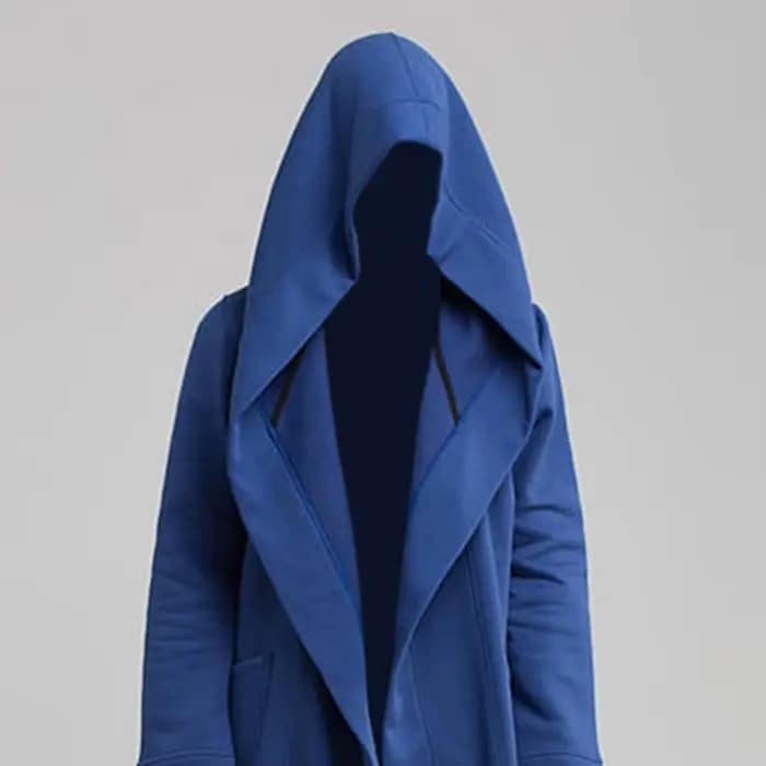 Hommes manteau gothique sweats à capuche robe noire Hip Hop