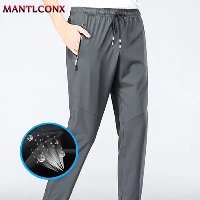 Pantalon décontracté respirant pour hommes, séchage rapide, droit, taille élastique, survêtement, pa