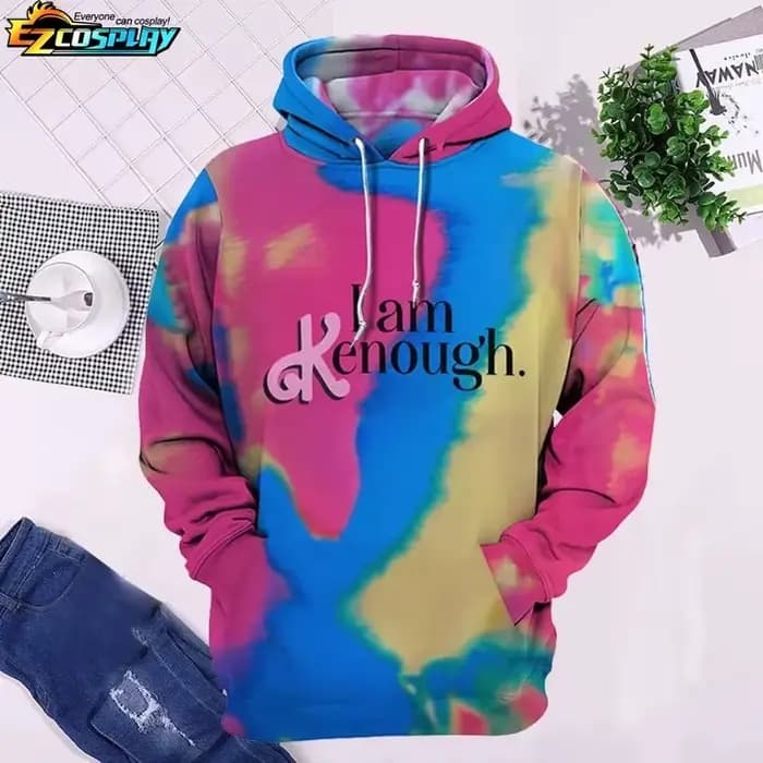 Je suis Kenough unisexe sweat à capuche vêtements de sport à capuche à manches longues femmes hommes film sweat mode