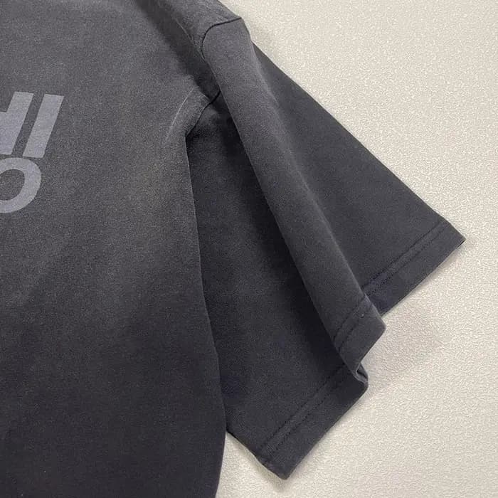 T-shirt Oversize Noir Délavé Vintage avec Logo Imprimé Lettres Classiques Satoshi Nakamoto – Collection Été 2026