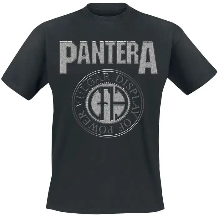 T-Shirt avec Logo Pantera pour hommes et femmes, t-shirt graphique de groupe de Rock en métal, 100%