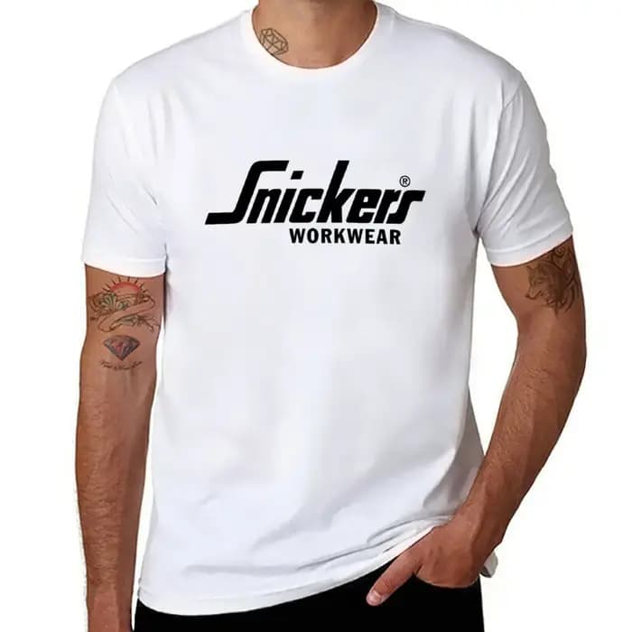Snickers Workwear Logo T-Shirt t-shirts drôles coton