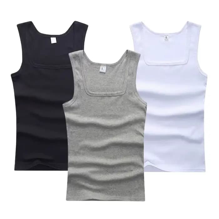 Offre spéciale été hommes vêtements femmes basique élastique débardeur pur coton sans manches