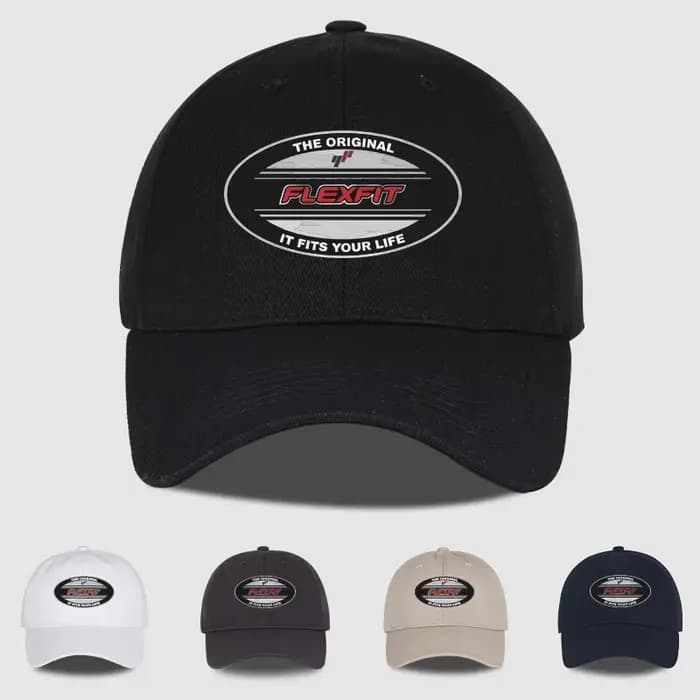 Casquette de baseball ovale à imprimé FLEXFIT original