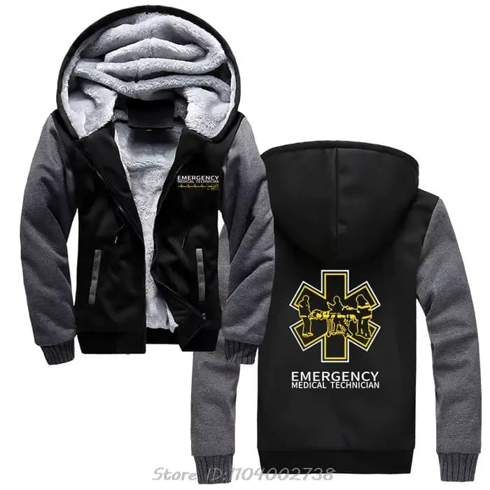 Sweat à capuche zippé en coton pour hommes