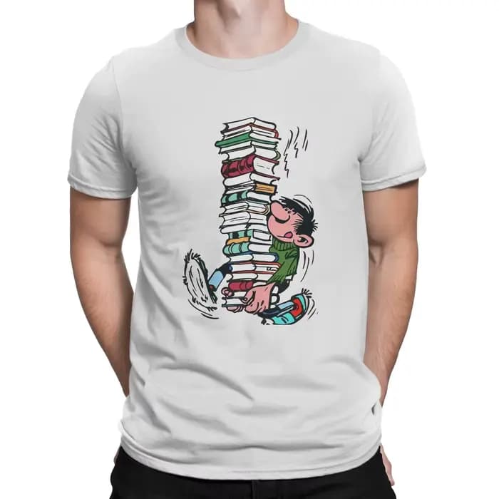 T-shirt Big Ben avec nettoyage pour hommes et femmes, T-shirt Hip Hop, Gaston Lagaffe Comics, T-shir