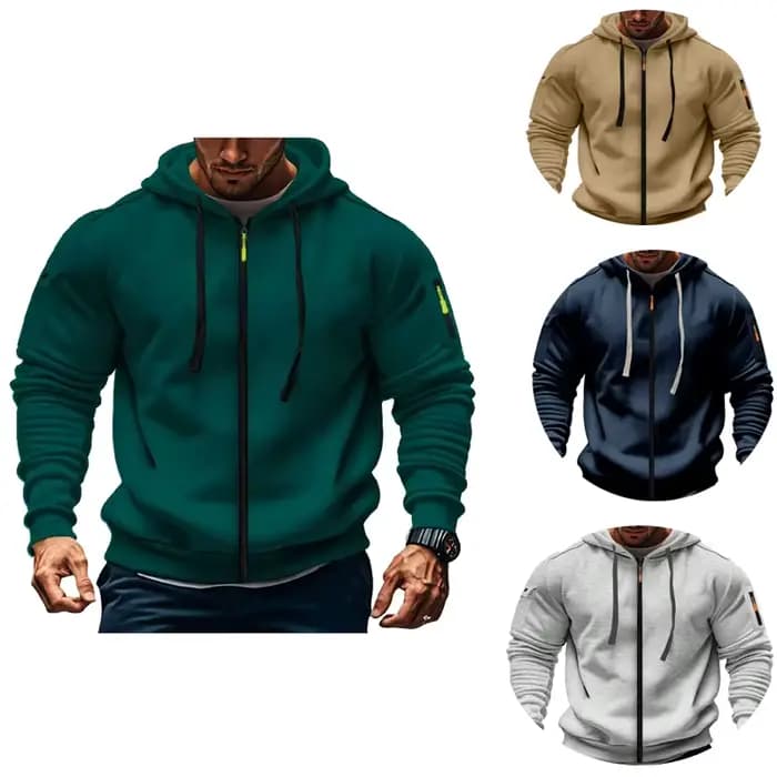 Veste à capuche homme automne/hiver 2025 – Multicolore