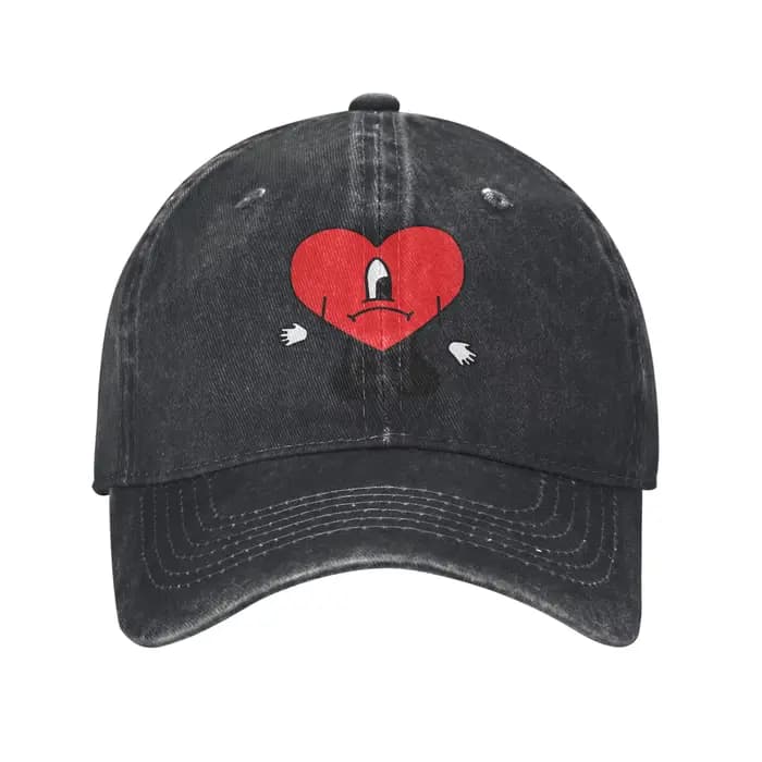Casquette de Baseball Bad Bunny Merch unisexe, chapeaux à la mode, chapeau de camionneur réglable