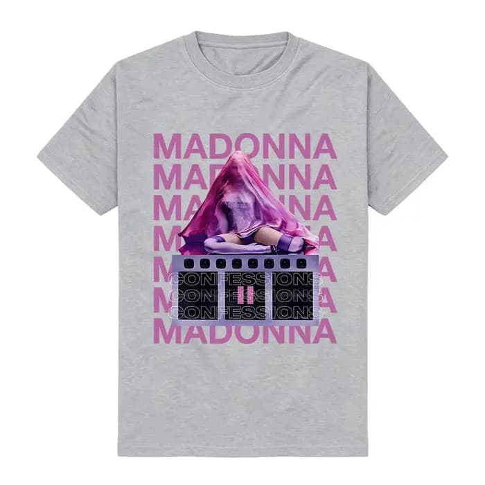 T-shirt unisexe streetwear Madonnaa CONFESSIONS II
