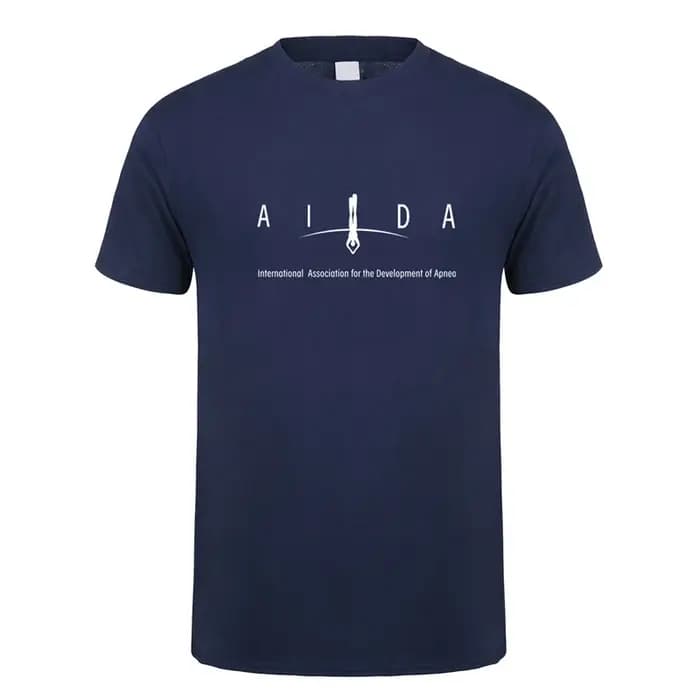 AIDA International t-shirt hommes hauts coton à manches courtes plongée libre homme