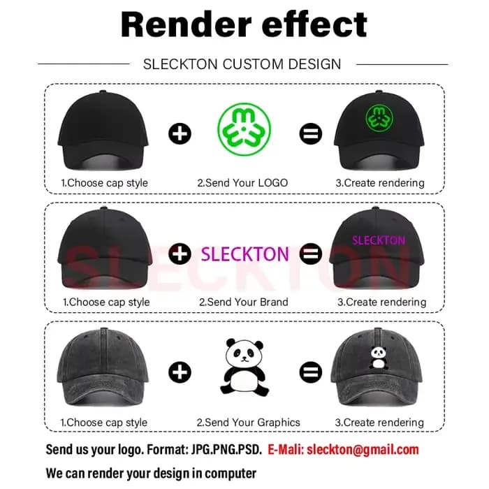 SLECKTON Casquette de Baseball Rétro avec Logo Personnalisé pour Homme et Femme