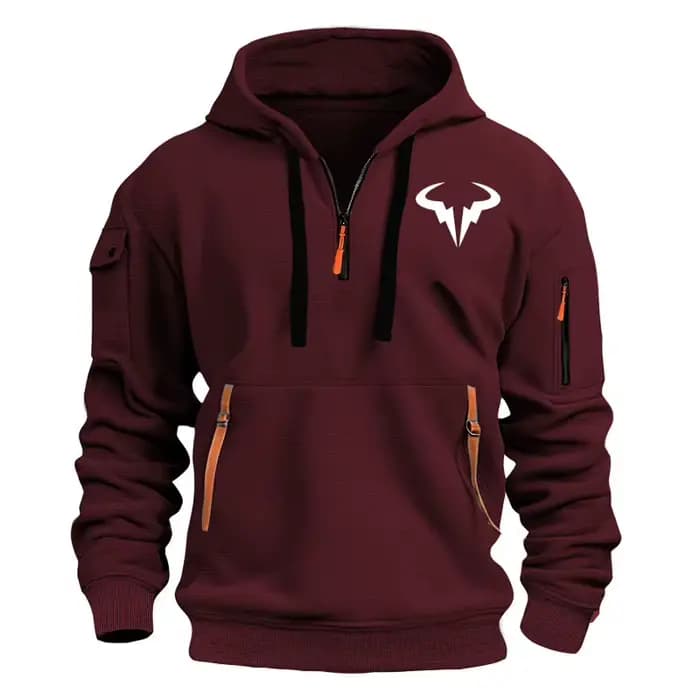 Sweat à capuche surdimensionné printemps automne nouveaux vêtements de sport pour hommes Rafael Nadal imprimé hip-hop