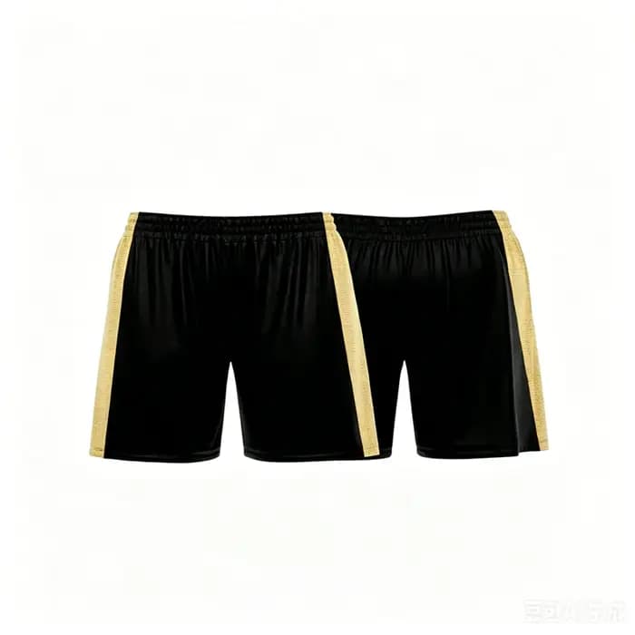 Short de plage beige et noir personnalisé, respirant et tendance pour l'été