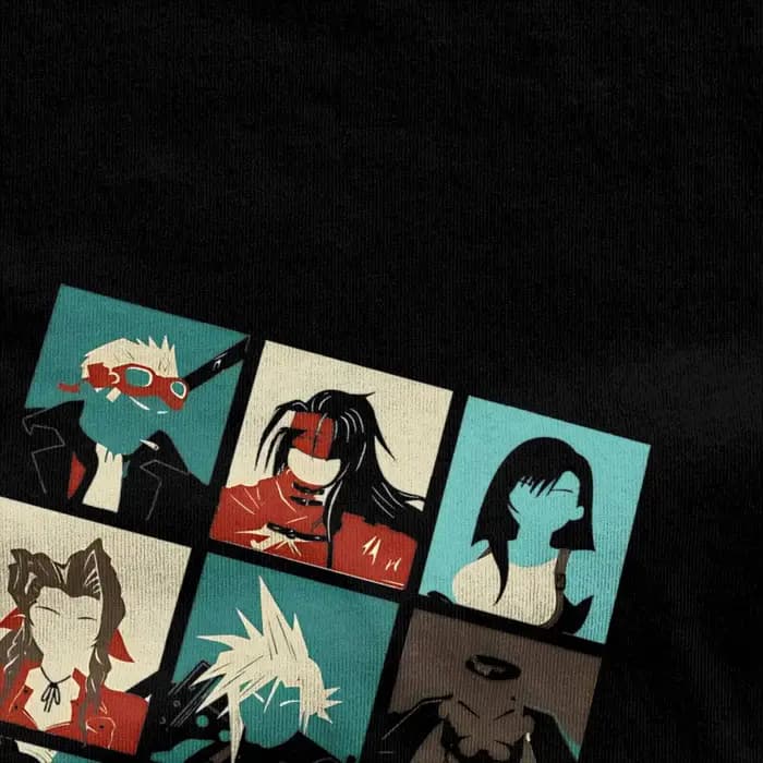 T-Shirt en Coton Rétro à Col Rond pour Homme