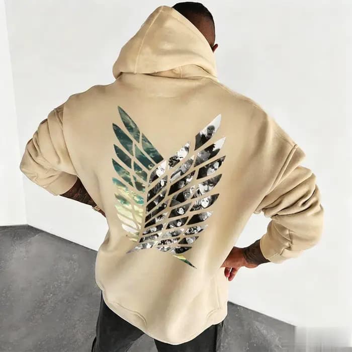  Attaque sur Titan Anime sweat à capuche hommes femmes surdimensionné ailes Logo Streetwear décontracté Cosplay mode