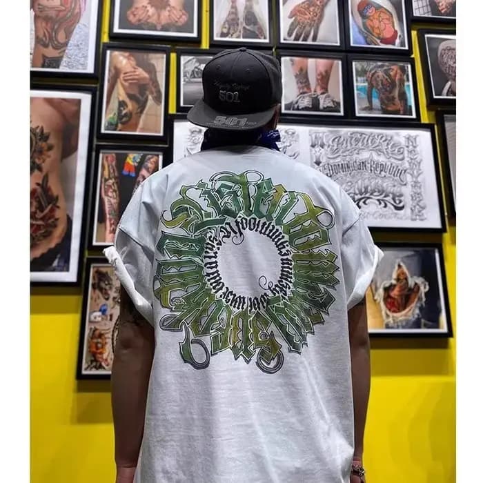 T-shirt en coton imprimé Chicano