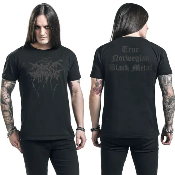 Nouveau T-shirt en coton avec motif Darkthrone, unisexe, manches courtes, été, marque de mode, tee-s