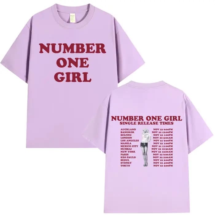 Rosé numéro un fille T-shirt hommes femmes vêtements Harajuku