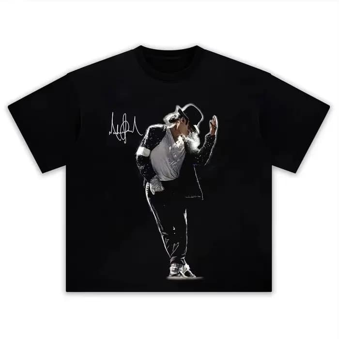 T-shirt à manches courtes pour hommes, 100% coton, avec portrait du chanteur MJ Michael Jackson, mod