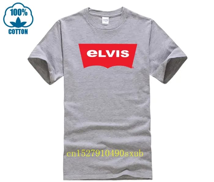 Hommes T-shirt décontracté Elvi gros plan Photos de la Performance