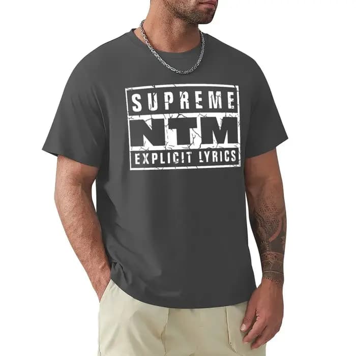 Nouveau modèle été 2026 NTM – T-shirt imprimé col rond pour homme