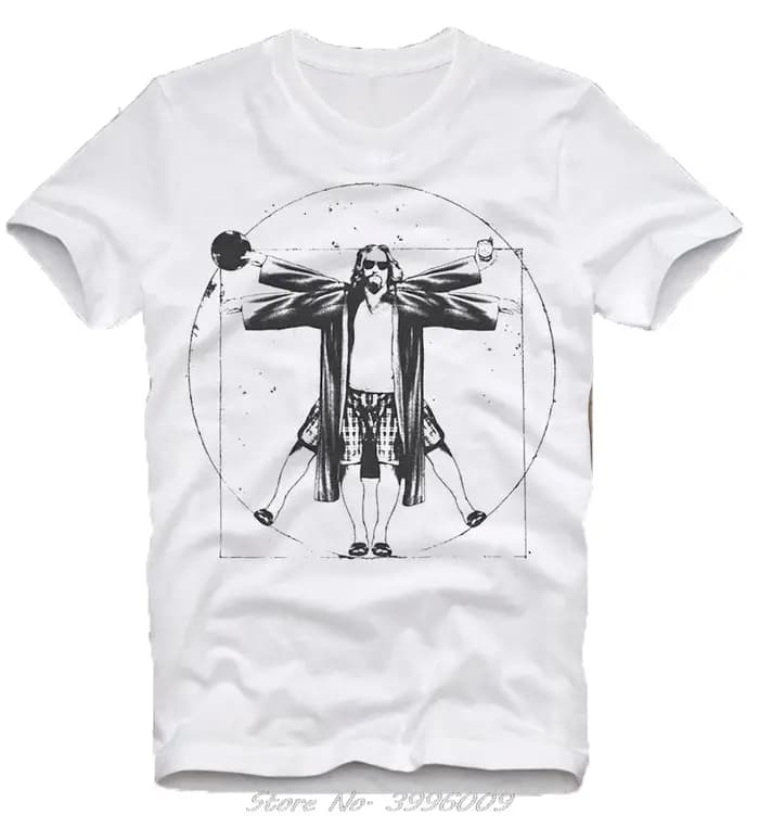 T-shirt manches courtes homme, streetwear en coton, estival et estival, The Big Lebowski, The Dude C