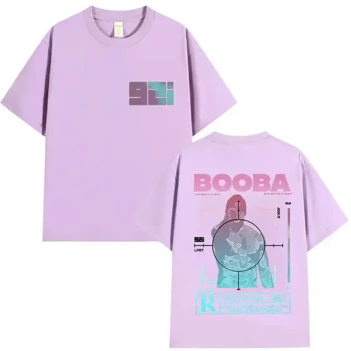 Rappeur BOOBA B2O Tour 2025 t-shirts graphiques hommes Hip Hop gothique à manches courtes T-shirt rétro haute qualité