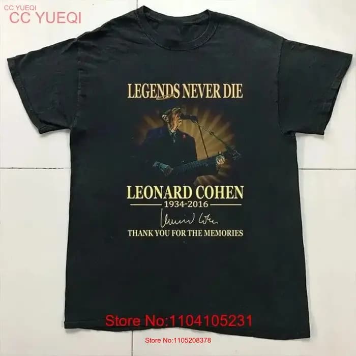 Leonard Cohen pour noël S 5XL t-shirt B06_100 vintage haut délavé pour un usage quotidien unisexe décontracté confortable doux