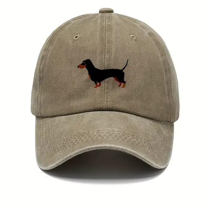 Casquette de baseball teckel rétro pour hommes et femmes