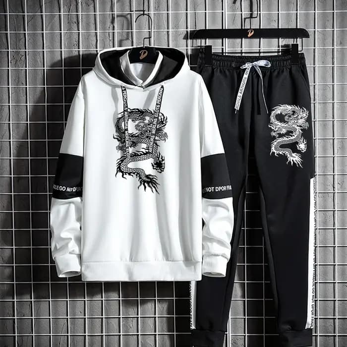 Ensemble de survêtement à capuche et pantalon