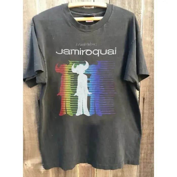 T-shirt rétro Jamiroquai Tour Pattern Basic pour femme