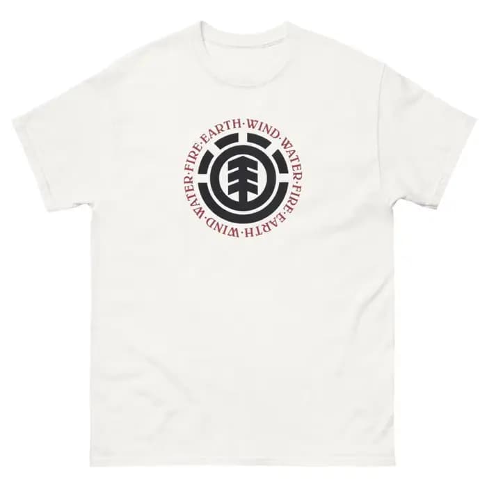 Terre vent eau éléments de feu patineur rétro années 90 skateboard t-shirt conception