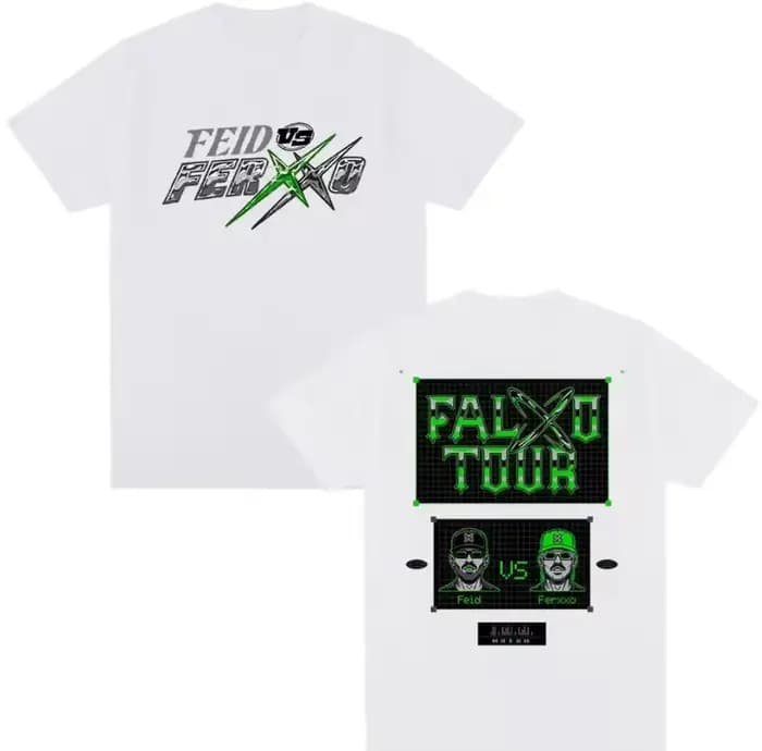 T-shirts de la tournée 2026 du rappeur Feid Ferxxo