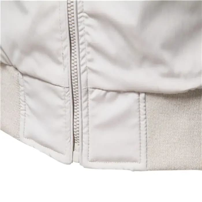 AIOPESON couleur unie veste de Baseball hommes décontracté col montant Bomber hommes vestes automne