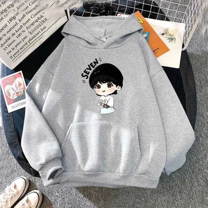 Sept sweat à capuche femmes Harajuku esthétique drôle Kawaii sweats
