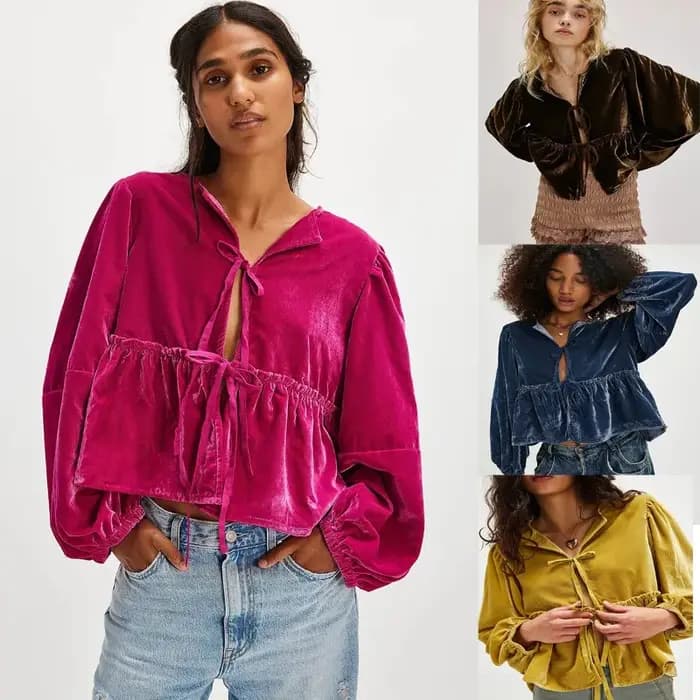 Vêtements pour femmes offre spéciale chemise en velours magasin indépendant nouveau Style dames doux décontracté