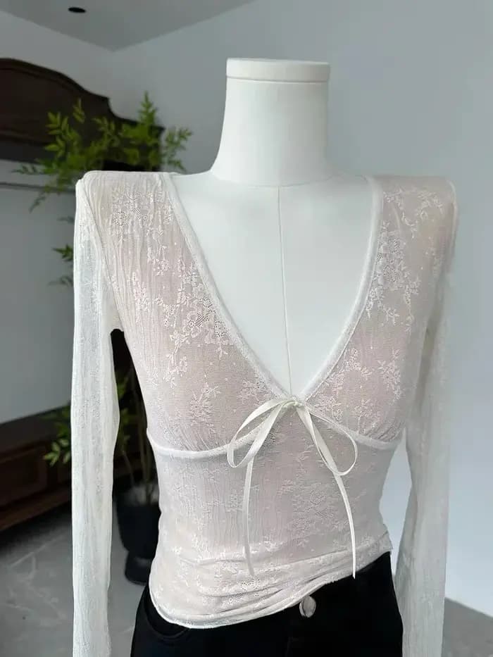 CoAdvantages-T-shirt à manches longues en maille esthétique pour femmes