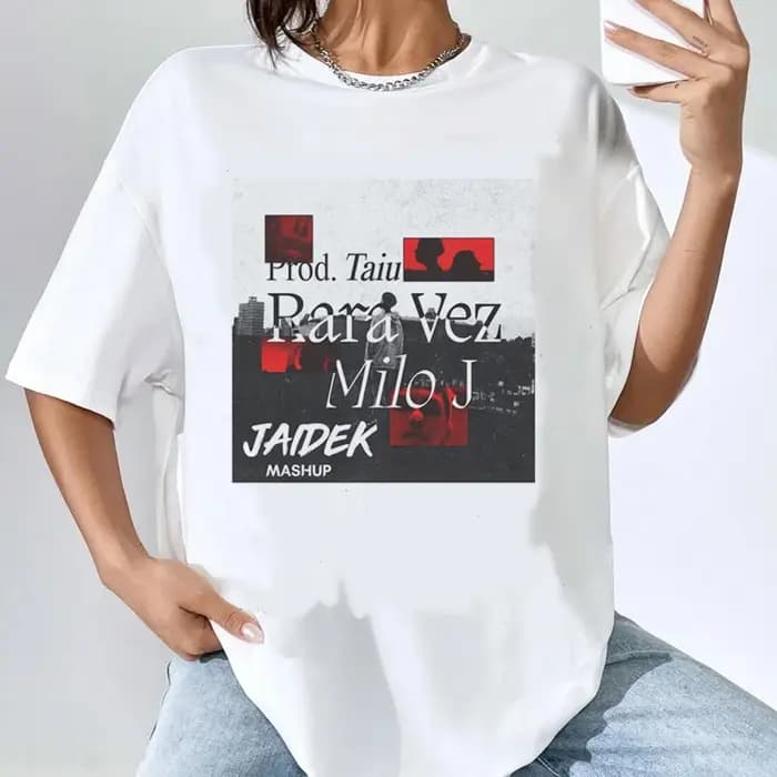 Milo j chemise femme Y2k graphique confortable numérique années 2000 Grunge t-shirt