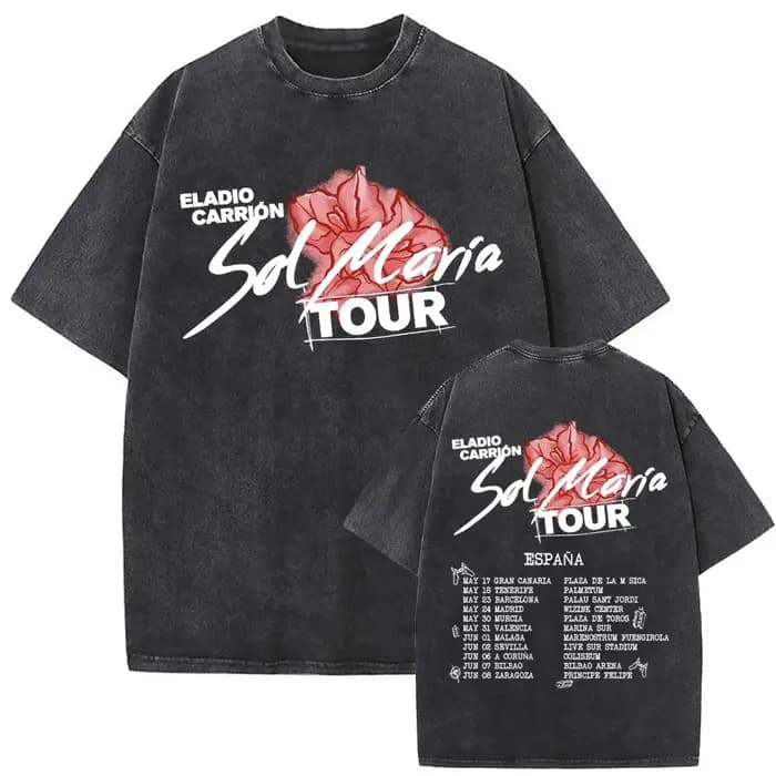 Lavé Vintage rappeur Eladio Carrion graphique T-shirt DON KBRN Album Merch T-shirts hommes femmes Hip Hop mode